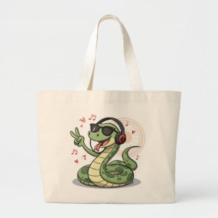 Bolso De Tela Gigante Groovy Snake golpea con música graciosa diseño de