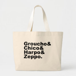 Bolso De Tela Gigante Groucho & Chico & Harpo & Zeppo