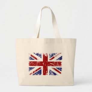 Bolso De Tela Gigante Grunge británico del punk de la bandera