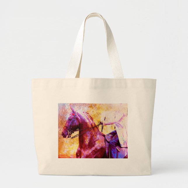 Bolso De Tela Gigante Grunge de la silla de ruedas (Frente)