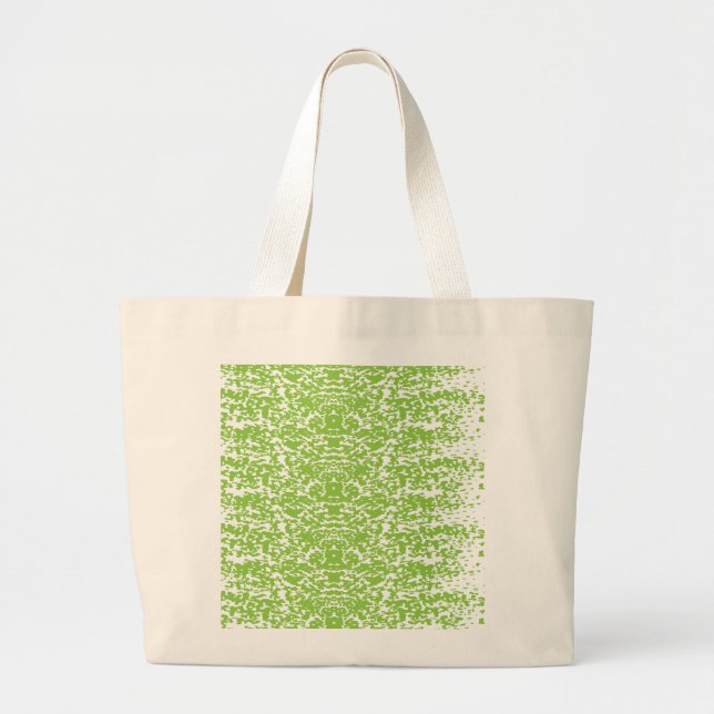 Bolso De Tela Gigante Grunge Lime Green Pattern - Summer Abstract Decor (Frente)