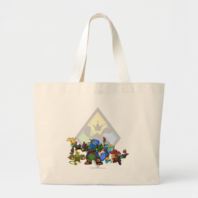 Bolso De Tela Gigante Grupo de islas de Roo del equipo (Frente)