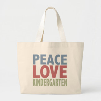 Bolso De Tela Gigante Guardería del amor de la paz