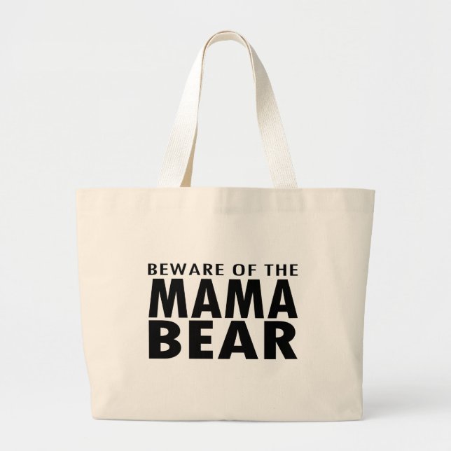 Bolso De Tela Gigante Guárdese de la mamá Bear (Frente)