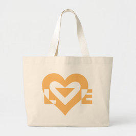 Bolso De Tela Gigante Guay Love Graphic, Naranja