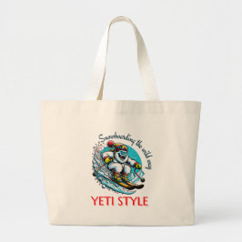 Bolso De Tela Gigante Guay Yeti Skiting Adventure Fun