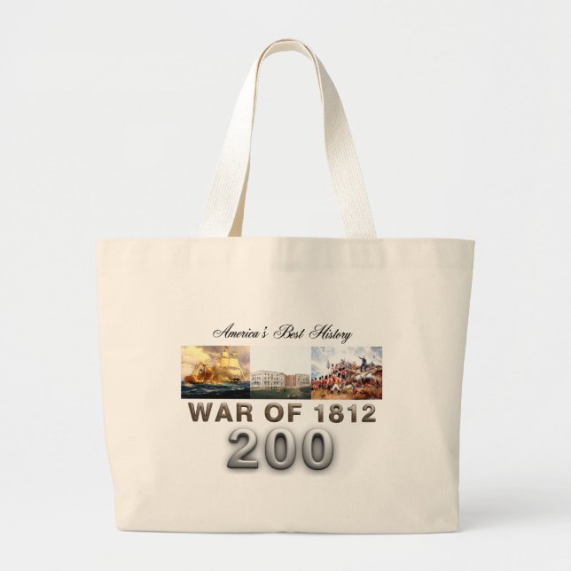Bolso De Tela Gigante Guerra de ABH de 1812 (Frente)