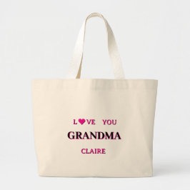 Bolso De Tela Gigante Guión de abuela personalizado