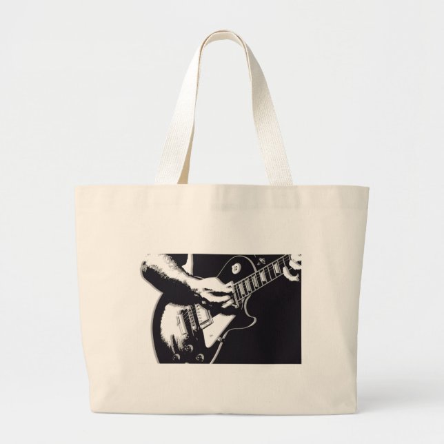 Bolso De Tela Gigante Guitarra (Frente)