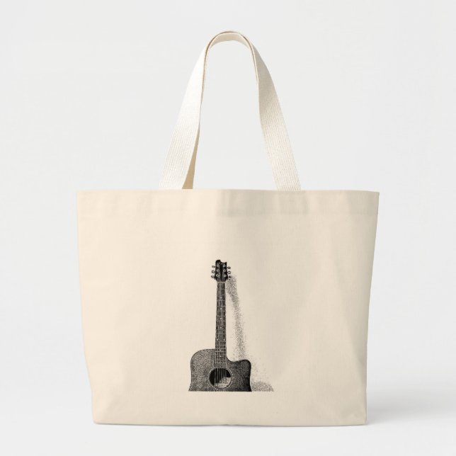 Bolso De Tela Gigante Guitarra clásica (Frente)