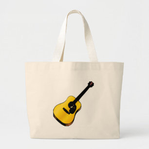 Bolso De Tela Gigante Guitarra de arte pop