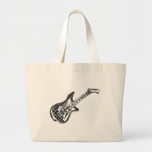 Bolso De Tela Gigante Guitarra eléctrica