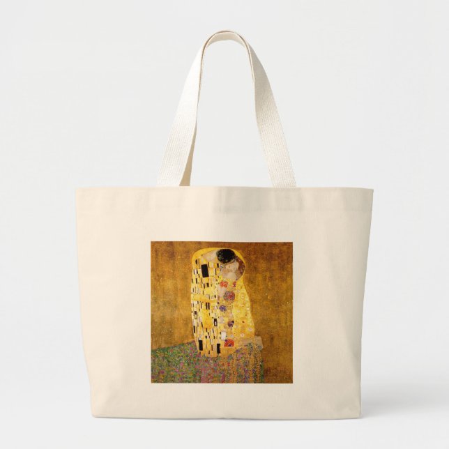 Bolso De Tela Gigante Gustav Klimt La Pintura Clásica Del Beso (Frente)
