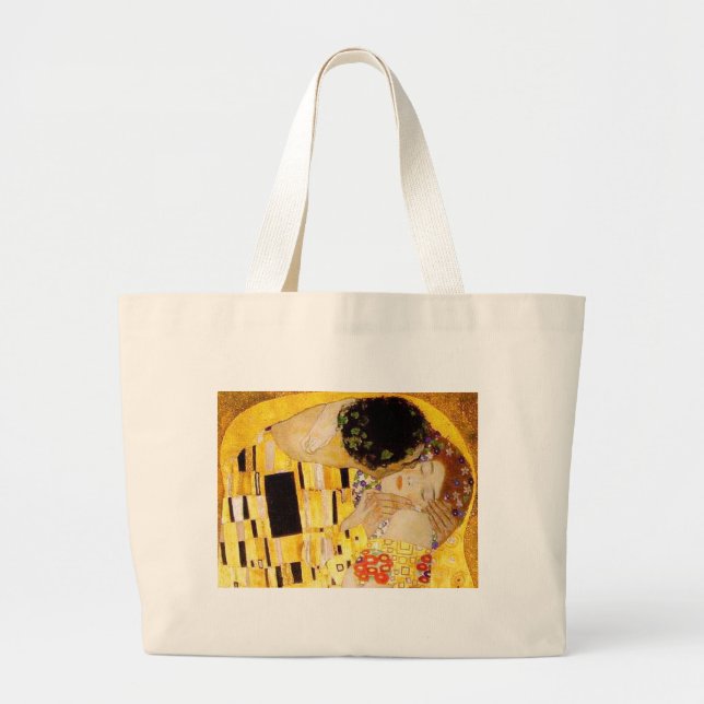 Bolso De Tela Gigante Gustav Klimt La Pintura Clásica Del Beso (Frente)