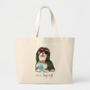 Bolso De Tela Gigante Habanés de verano