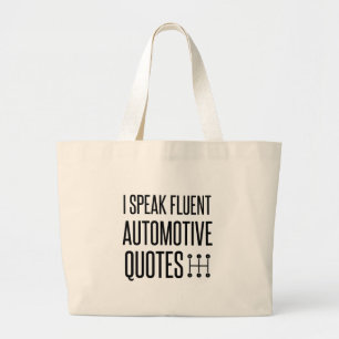 BOLSO DE TELA GIGANTE HABLO COSAS AUTOMOTIVAS FLUENTES