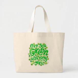 Bolso De Tela Gigante Hacerlos verdes con envidia