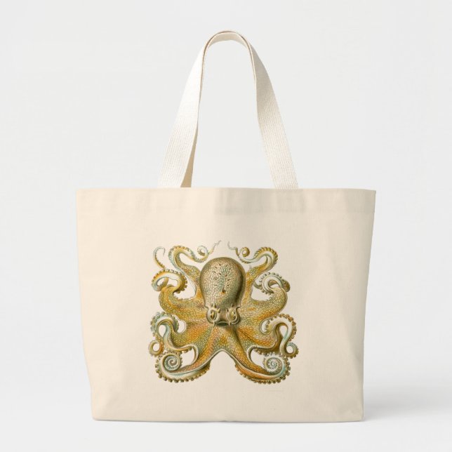 Bolso De Tela Gigante Haeckel Octopus (Frente)