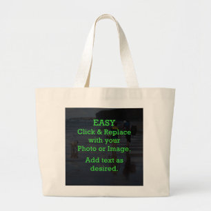 Bolso De Tela Gigante Haga clic y reemplace la imagen para crear la prop