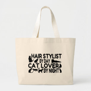 Bolso De Tela Gigante Hair Stylist Cat Lover