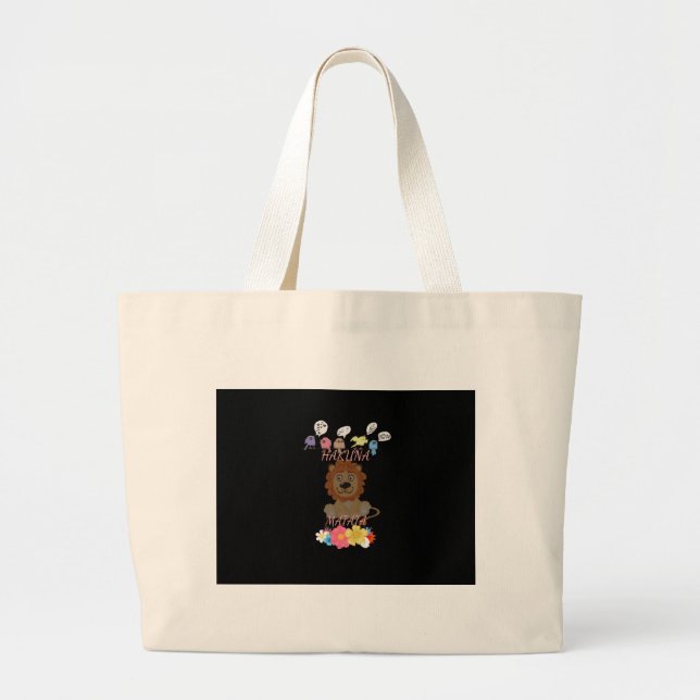 Bolso De Tela Gigante Hakuna Matata Hakunamatata baby lion.png (Frente)