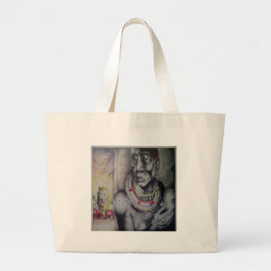 Bolso De Tela Gigante Hakuna Matata Masai Bag safari elegante