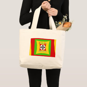 Bolso De Tela Gigante Hakuna Matata Rasta Color Rojo Verde Dorado