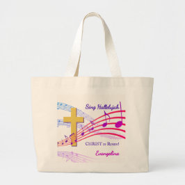 Bolso De Tela Gigante HALLELUJAH CHRIST IS RISEN Custom Christian Easter