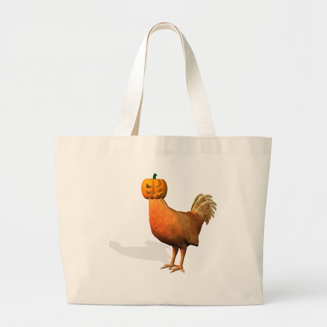 Bolso De Tela Gigante Halloween Rooster (Frente)