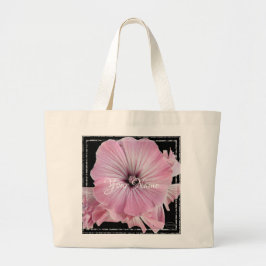 Bolso De Tela Gigante HAMbyWG Flor rosa pálido
