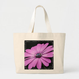 Bolso De Tela Gigante HAMbyWG - Flores de margarita violeta