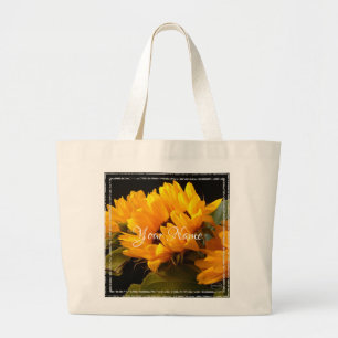 Bolso De Tela Gigante HAMbyWG - girasoles amarillos