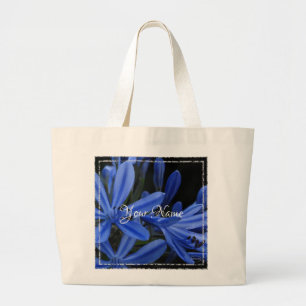 Bolso De Tela Gigante HAMbyWG - Pequeñas flores azules