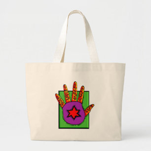 Bolso De Tela Gigante Hamsa