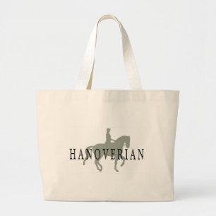 Bolso De Tela Gigante HANOVERIAN con el caballo y el jinete del Dressage