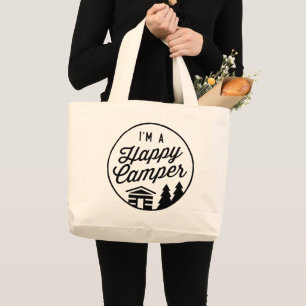 Bolso De Tela Gigante Happy Camper Large Tote Bag