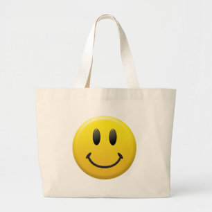 Bolso De Tela Gigante Happy Face