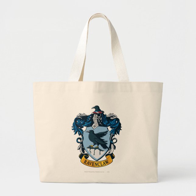 Bolso De Tela Gigante Harry Potter | Escudo Gótico Ravenclaw (Frente)