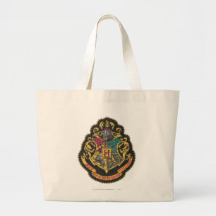 Bolso De Tela Gigante Harry Potter   Hogwarts Crest