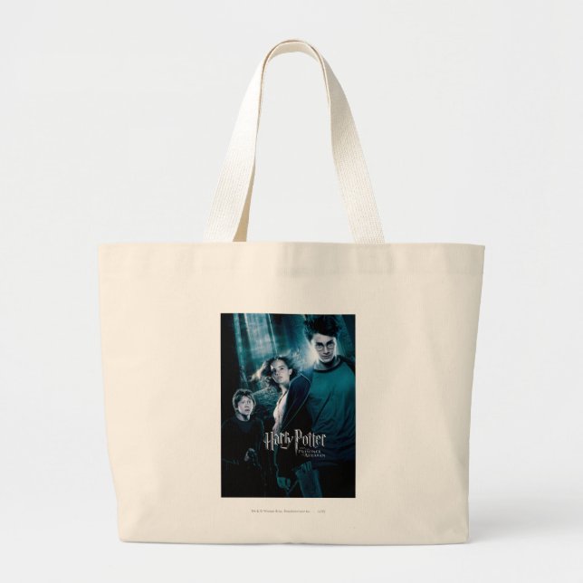 Bolso De Tela Gigante Harry Potter Ron Hermione En Forest (Frente)