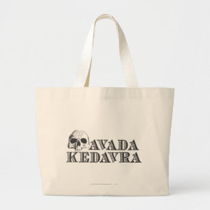 Bolso De Tela Gigante Harry Potter Spell   Avada Kedavra