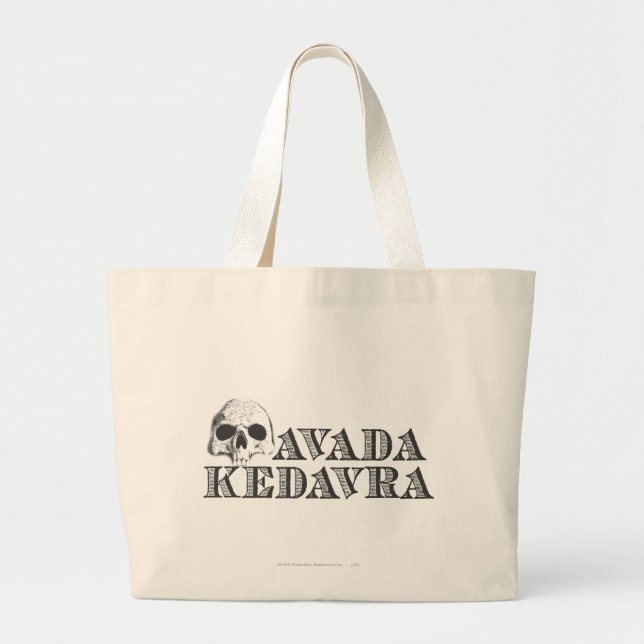 Bolso De Tela Gigante Harry Potter Spell | Avada Kedavra (Frente)