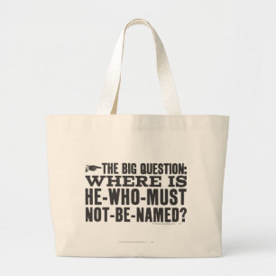 Bolso De Tela Gigante Harry Potter Spell   ¿Dónde está Voldermort?