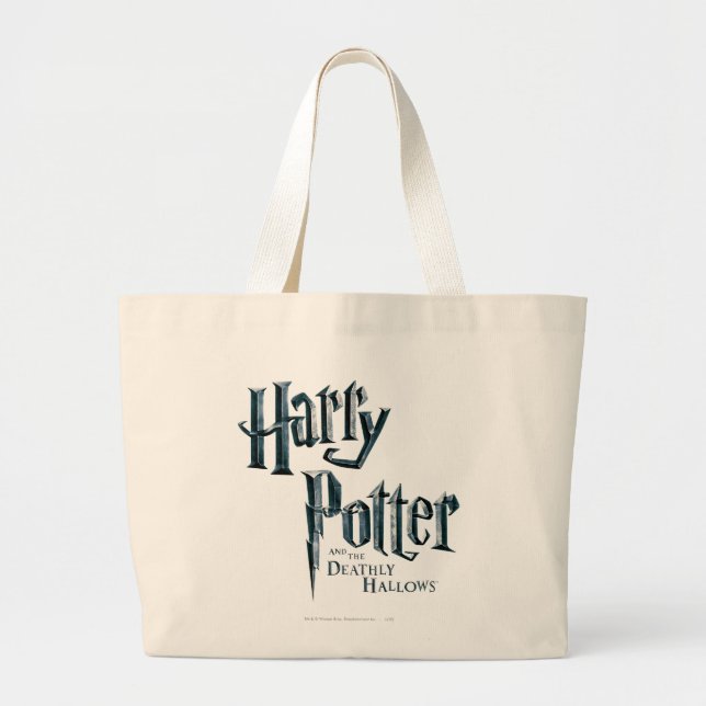Bolso De Tela Gigante Harry Potter y el logo de las mortales 1 (Frente)