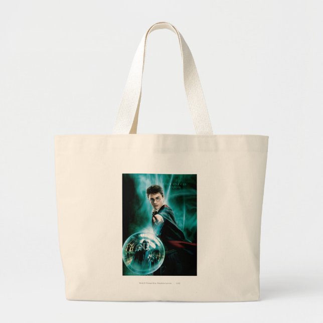 Bolso De Tela Gigante Harry Potter y Voldemort sólo uno puede sobrevivir (Frente)