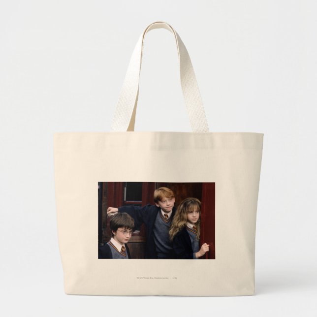 Bolso De Tela Gigante Harry, Ron y Hermione (Frente)