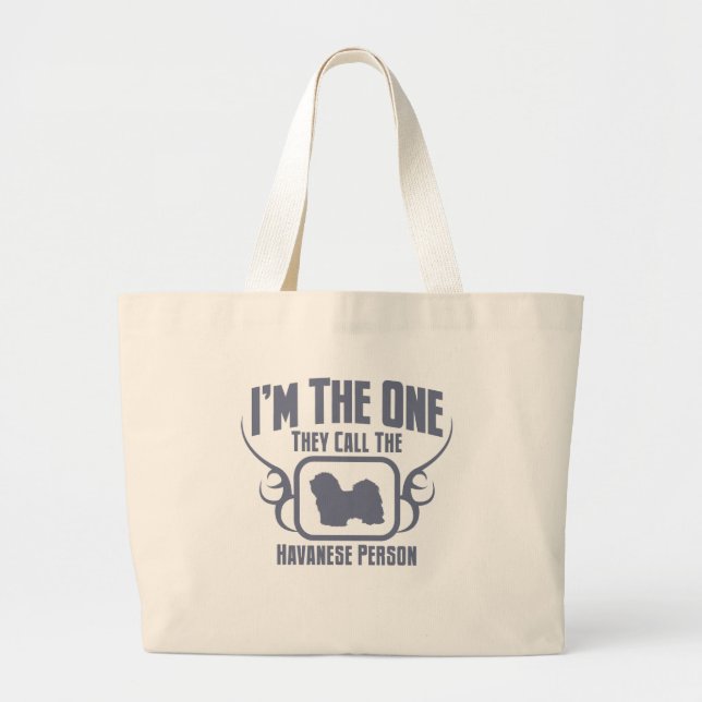 Bolso De Tela Gigante Havanese (Frente)