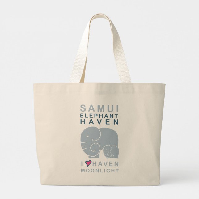 Bolso De Tela Gigante Haven Moonlight baby Elephant giant tote (Reverso)
