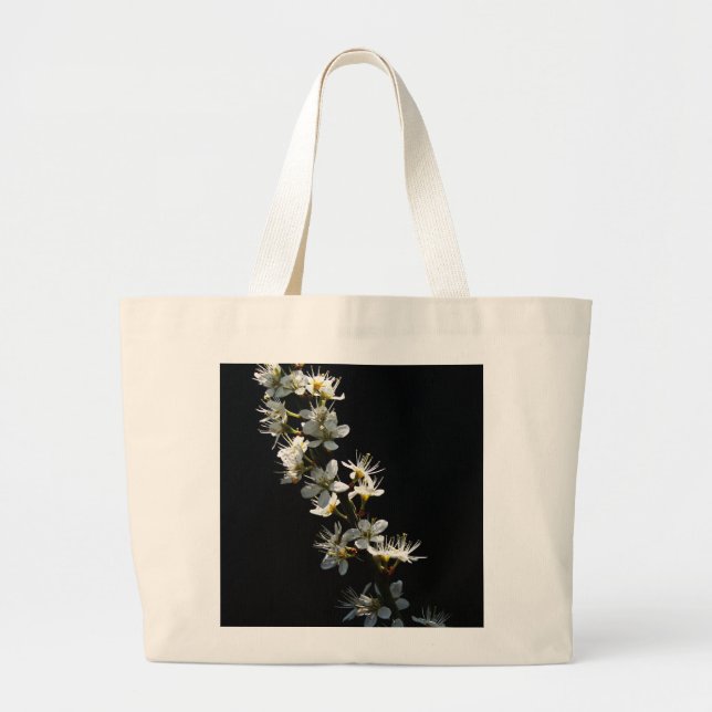 Bolso De Tela Gigante Hawthorn Flowers jtcnm (Frente)