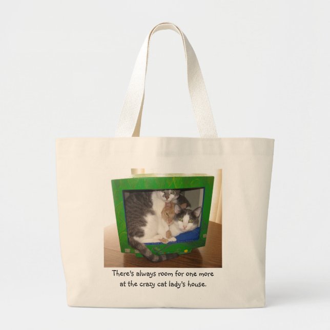 Bolso De Tela Gigante Hay siempre sitio para uno más (Frente)